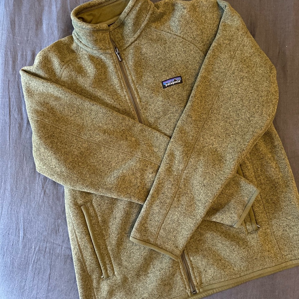 Patagonia Men's Zip-Up Better Sweater Jacket in Olive